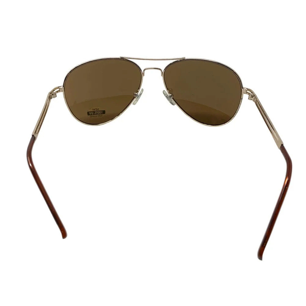Vintage NEW Y2K Dyce Aviators Bronze Mirrored Sunglasses Top Gun Maverick